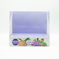 Présentoir de Comptoir Personnalisé en Carton Imprimé Fruits de Dessin Animé, Boîte Plate Auto-érectible en Carton Écologique Recyclable, Taille Personnalisée, Complet