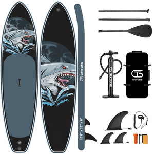 Tabla de Surf Inflable GINTONE Súper Resistente, Tabla de Soporte para Natación, Tabla de Paddle Surf Transparente para Principiantes - Product Image 1
