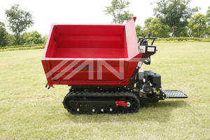 Mini Track Dumper Cargador de autodescarga hidráulico 1000kg Capacidad de carga pesada Power Barrow Bomba de BY1000-Piaton - Product Image 2