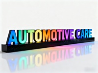 Perfil de aluminio 3D Personalizar Letra Led Rgb Letras Signo Al aire libre para tiendas Carta de canal