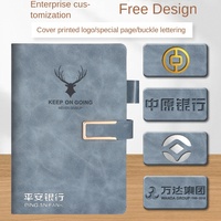 Carnet en similicuir épaissi LS Custom Model 09, design élégant, pour réunions d'affaires et notes, avec colle sans fil