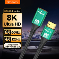 Câble d'extension HDMI 2.1 mâle vers femelle Ultra HD 48 Gbps HDR EARC 4K 120 Hz