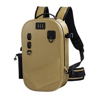 Sac à dos de pêche personnalisé imperméable avec fermeture éclair et porte-canne, léger, mouvement libre, cadeau pour homme