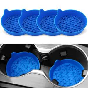 <b>Car</b> Non-slip Water coaster with Edge and Portable Water Cup Slot Pad with Multi-colors - Product Image 3