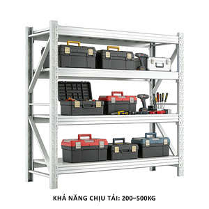 Étagère de stockage industrielle légère en acier, rayonnage d'entrepôt, système de rayonnage métallique pour garage - Product Image 1