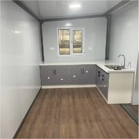 Casa de Acero de Lujo Preinstalada de 40 pies con Cabina Expandible, Contenedor Plegable de Lujo Residencial de 20/30/40 pies