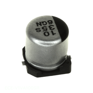 ตัวเก็บประจุแบบติดบนพื้นผิว 10 ไมโครฟารัด ECE-V1VA100SR CAP ALUM 10UF 20% 35V SMD จากผู้ผลิต - Product Image 1