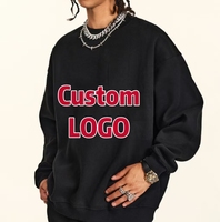Sudadera con Capucha Negra Lisa a la Moda, con Logotipo Personalizado, de Alta Calidad, Talla Grande, Ecológica, para Invierno