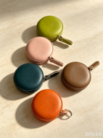 Ruban à mesurer personnalisé en cuir PU miniature, ruban à mesurer rétractable rond de poche, cadeau promotionnel d'entreprise, cadeau d'affaires en gros, OEM
