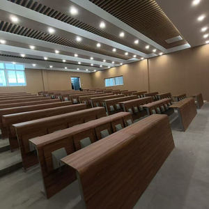 Venta directa <span class=keywords><strong>de</strong></span> fábrica tablero curvo tablero <span class=keywords><strong>de</strong></span> madera estilo Universidad aula fila sillas multimedia sala <span class=keywords><strong>de</strong></span> conferencias mesas y sillas - Product Image 1