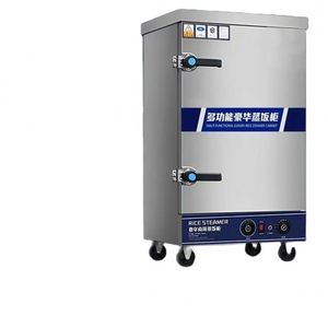 <span class=keywords><strong>Four</strong></span> à vapeur électrique commercial entièrement automatique en acier inoxydable avec écran tactile numérique et arrêt automatique pour la cuisson du riz et des plats Mantou - Product Image 1
