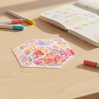 Autocollants 3D Stéréoscopiques Personnalisés en PET pour Paysages, Scènes de Cabane et Chalet, Décoration Miniature Mignonne de Dessins Animés pour Carnet DIY – Vente en Gros