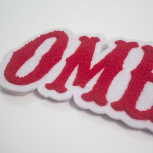 Nhiệt Báo Chí Khăn Parches Bán Buôn Tùy Chỉnh Từ Biểu Tượng Đính Thêu Chenille Các Bản Vá Lỗi Cho Quần Áo - Product Image 3