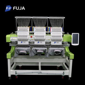 Machine à broder informatisée à grande vitesse FUJA à 3 têtes, 12/15 aiguilles, <span class=keywords><strong>pour</strong></span> chapeaux, casquettes, t-shirts, vêtements, logos, usage industriel et commercial - Product Image 4