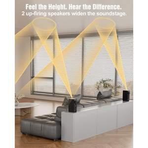 Barra de Sonido Hiwill-Audio 5.1.2 con 4 Altavoces Surround con Cable para Sistema de Sonido Envolvente para Smart TV, Cine en Casa y Más - Product Image 6