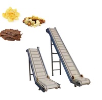 Convoyeur pour pommes de terre en PVC modulaire à latte en forme de L type z incliné pour escalade Convoyeur à bande pour escalier ascenseur avec trémie pour remplisseur de copeaux