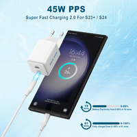 Chargeur Rapide Universel Portable Zonsan 2025 45W GaN Type C GRS PD QC PPS Adaptateur USB pour Téléphone Mobile Chargeur KC 45W