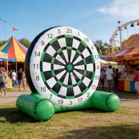 Cible de tir de football gonflable en PVC écologique de qualité commerciale pour jeux de fête en plein air, idéale pour les enfants de 3 ans et plus