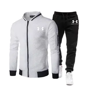 Neue Herren anzüge Winter Freizeit sport Set Spot Großhandel Nicht-Kapuzen pullover Herren jacke