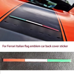 Insignia de la <span class=keywords><strong>bandera</strong></span> de Italia para <span class=keywords><strong>Ferrari</strong></span> Italia Logotipo de la falda lateral y logotipo de la puerta trasera Etiqueta engomada del coche OEM 84706300 84706300 - Product Image 5