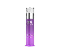 Vente en gros de flacons pompe cylindriques en PP de 75 ml et 100 ml, distributeur sans air en plastique pour l'emballage des soins dentaires