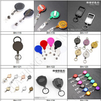 Porte-clés mousqueton rétractable personnalisé avec logo, cordon en plastique, impression UV, porte-badge, enrouleur, sangle tactique extérieure antivol