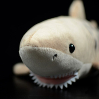 Peluche de Tiburón de Simulación Personalizado, Juguete de Peluche de Animal Marino, Muñeco Adorable para Acuarios, Tiendas Minoristas, Fábricas, Proveedores OEM y ODM