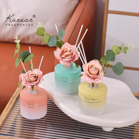 Flacon en verre décoratif de 20 ml pour diffuseur à bâtonnets – Nouvelle fragrance florale d'aromathérapie pour la maison – Rose pour diffuseur à bâtonnets