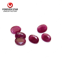 Prix du rubis naturel par carat en gros, forme ovale 7*5mm, prix du rubis naturel par carat