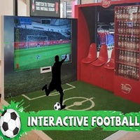 Jeu de football interactif Logiciel de projection de sol de football intérieur Expérience sportive numérique virtuelle Simulateur tactile Projecteur
