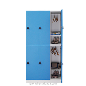 Casier scolaire avec armoire en acier à 6 portes et serrure magnétique, casier de travail pour le personnel, armoire de rangement - Product Image 5