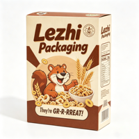 Scatola di Cartone Ondulato di Alta Qualità per Cereali a Forma di Serpente, Confezione Personalizzata Stampata e Pieghevole