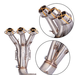 Tubo de Conexión Delantero de Acero Inoxidable para Modificación de Escape de Motocicleta Interfaz de 51 mm Slip-On Escape Racing para <span class=keywords><strong>Yamaha</strong></span> <span class=keywords><strong>MT09</strong></span> V3 2021 <span class=keywords><strong>2022</strong></span> 2023 - Product Image 3