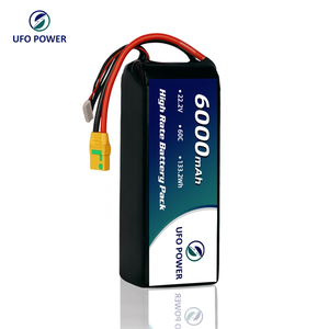 Ufo पावर FPV ड्रोन बैटरी 6s 60c 22.2v 6000mah 133.2wh उच्च दर लिथियम 500 साइकिल बैटरी 7 इंच एफपीपी ड्रोन के लिए बैटरी - Product Image 2