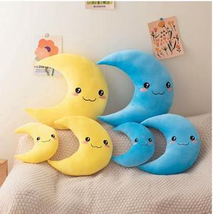 Cute Moon Pillow Soft Stuffed Cushion for <b>Kids</b> With Pp Filling <b>Sofa</b> Cover for Home Decoration - Product Image 4