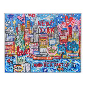 Tableau sur toile de New York avec cadre en acrylique transparent 85x110cm épaisseur 5cm - Product Image 1