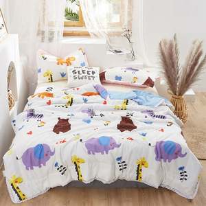 Couverture d'été en polyester respirant avec motif de dessin animé climatisation sieste couette mince - Product Image 2