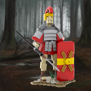 MOC1627 legiones romanas 217 Uds ladrillos serie creativa militar soldado luchador batalla montar bloques de construcción niños regalo Juguetes - Product Image 2