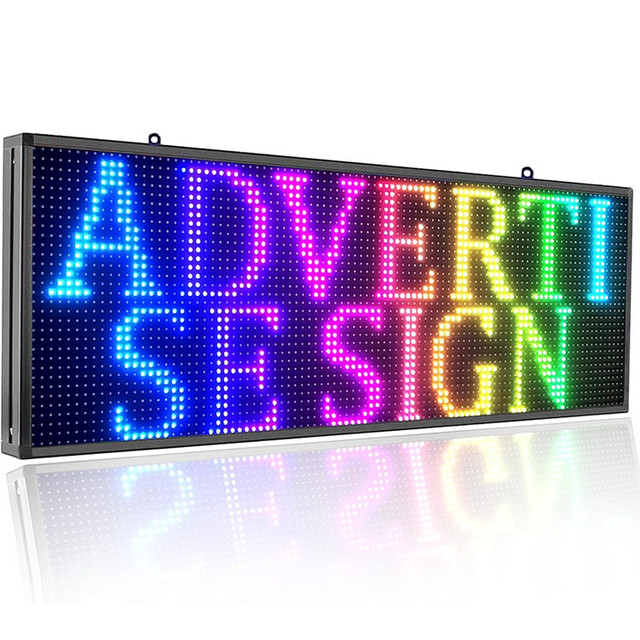 TOPPOINT LED Sign Board Display 960x320mm P10 Indoor Outdoor WIFI USB LED Scrolling Message Sign