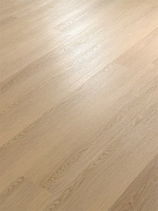 Plancher en vinyle SPC à clipsage, résistant aux rayures, en chêne naturel, imperméable, pour usage commercial, écoles et bureaux - Product Image 1