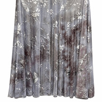 Tissu en velours Burnout Jacquard à imprimé métallique Tie-Dye semi-transparent léger et fluide pour Abaya et Robe de Soirée