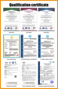 Großhandel Maßgefertigte Größe Logo Schnell Aufbaubares Zweischichtiges Wasserdichtes Aufblasbares Luftzelt/ Notfall-Katastrophen-Hilfszelt für Flüchtlinge - Product Image 5