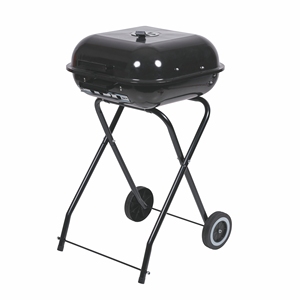 BBQ QUADRATO CON COPERCHIO E 2 RUOTE 49X47X83CM - Product Image 2