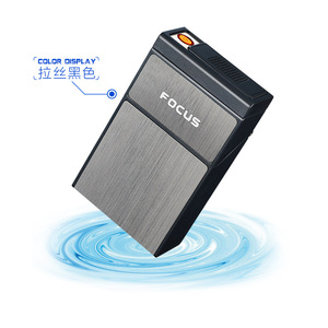 Low Cost Focus Automatic Ejection Cigarette Dispenser Case Cigarette Lihgters With Case