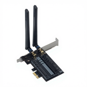Carte réseau externe Gigabit <span class=keywords><strong>PCIe</strong></span> <span class=keywords><strong>WiFi</strong></span> <span class=keywords><strong>6</strong></span> double bande 2.4G/5G pour PC de bureau, compatible Windows/Linux, en stock - Product Image 1