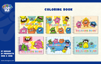 Livre de coloriage Strange Us Monster Spiral, motifs mignons variés, format premium 150x210mm |   Rechercher des Agents Exclusifs Mondiaux
