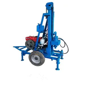 Top Drive Power Head Portable Borehole Hydraulic Mini Water Drilling Rig Machine Price With Compressor