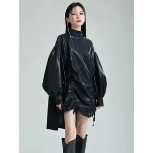 Robe plissée Paoula - Noir - Product Image 3