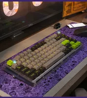 Darmoshark Top75 Trio-mode 87Keys Gaming Mechanical Keyboard 75% Layout Hot Swap Customized Diy Screen