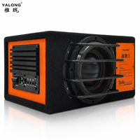 Caisson de basses actif pour voiture au design moderne, 8 pouces, 200W, 12V, avec amplificateur et son audio